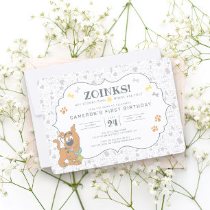 Scooby-Doo Einladung zum ersten Geburtstag