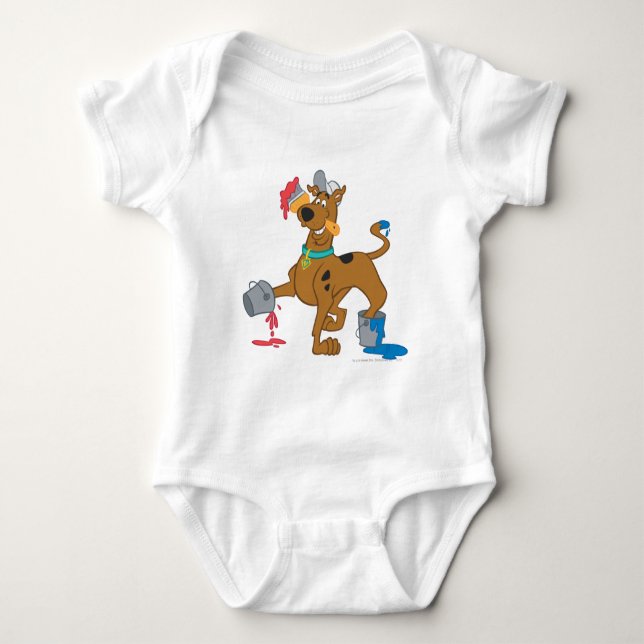 Scooby-Doo Farben Baby Strampler (Vorderseite)