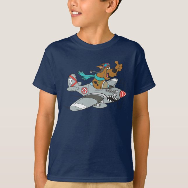 Scooby-Doo Flying-Flugzeug T-Shirt (Vorderseite)