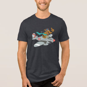 Scooby-Doo Flying-Flugzeug Tri-Blend Shirt