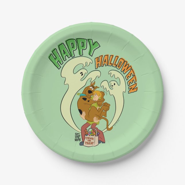 Scooby-Doo | Frohe Halloween Pappteller (Vorderseite)