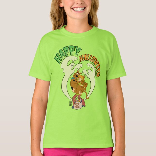Scooby-Doo | Frohe Halloween T-Shirt (Vorderseite)