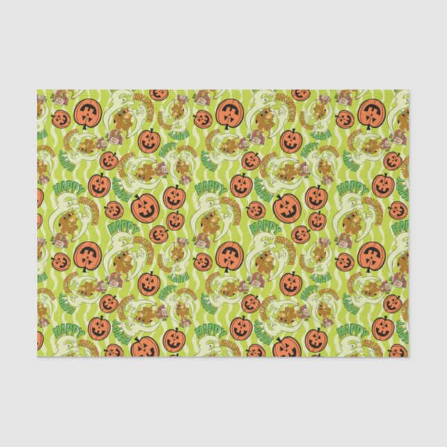 Scooby-Doo | Fröhliches Halloween-Muster Seidenpapier (Vorderseite)