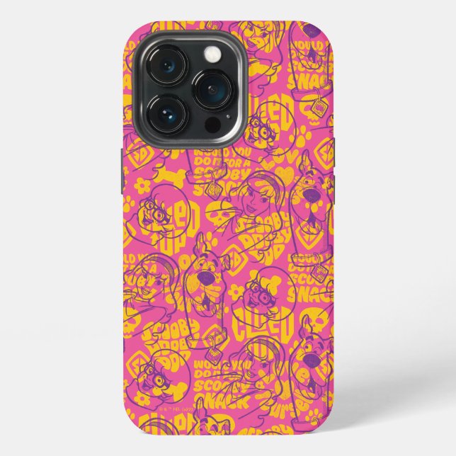 Scooby-Doo | Funky Blume Pattern iPhone 13 Pro Hülle (Hinten)