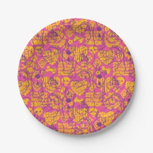 Scooby-Doo   Funky Blume Pattern Pappteller