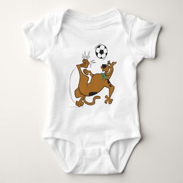 Scooby-Doo Fußball-Overhead Kick Baby Strampler (Vorderseite)