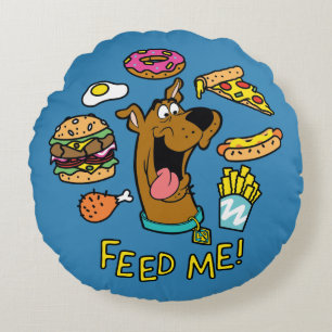 Scooby-Doo füttern mich! Rundes Kissen