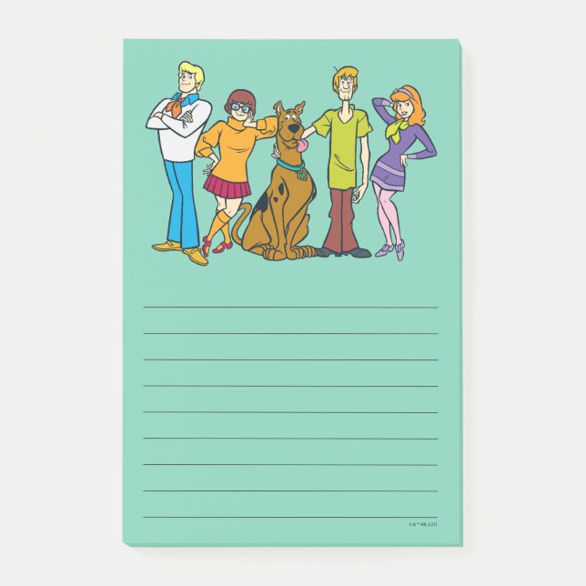 Scooby-Doo | Ganze Gang 14 Mystery Inc. Post-it Klebezettel (Vorderseite)