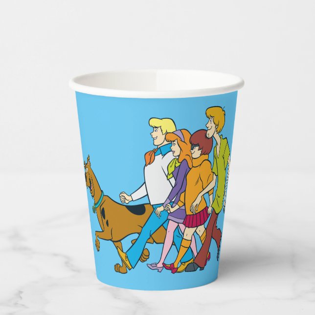 Scooby-Doo | Ganze Gang 18 Mystery Inc. Pappbecher (Links)