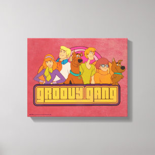 Scooby-Doo   "Groovy Gruppen-" Retro Leinwanddruck