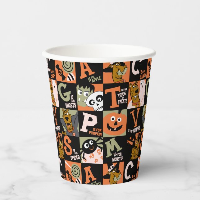 Scooby-Doo | Halloween Pattern Pappbecher (Vorderseite)