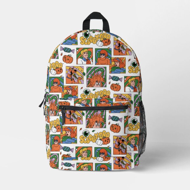 Scooby-Doo Halloween Photos Pattern Bedruckter Rucksack (Vorderseite)