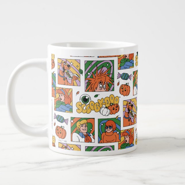Scooby-Doo Halloween Photos Pattern Jumbo-Tasse (Links)
