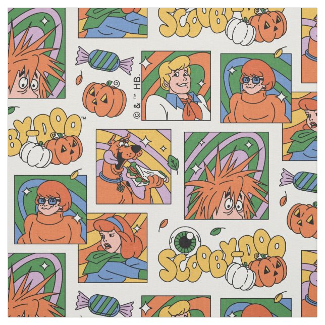 Scooby-Doo Halloween Photos Pattern Stoff (Muster)