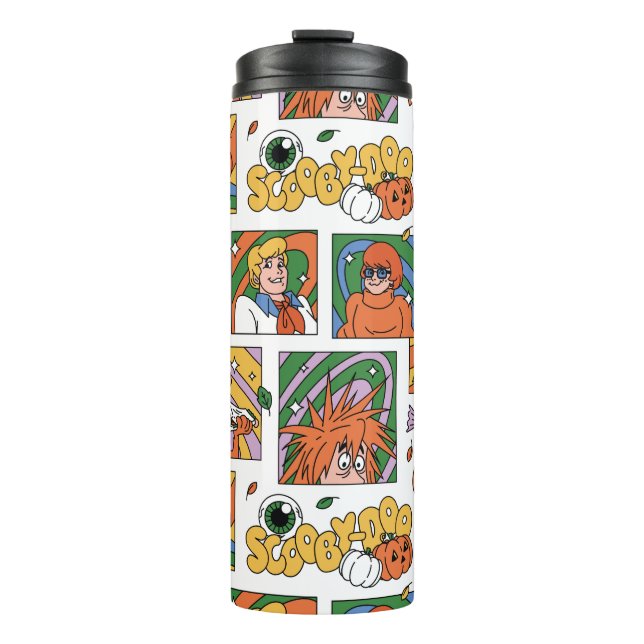 Scooby-Doo Halloween Photos Pattern Thermosbecher (Vorderseite)