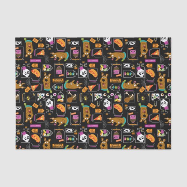 Scooby-Doo | Halloween Scooby-Doo-Muster Seidenpapier (Vorderseite)