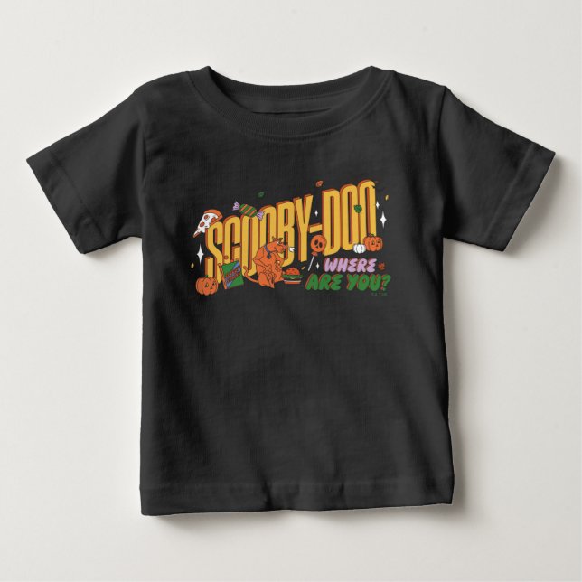 Scooby-Doo Halloween Snack Logo Baby T-shirt (Vorderseite)