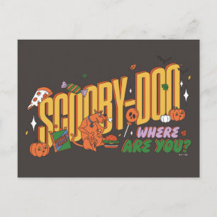 Scooby-Doo-Halloween-Snack-Logo Postkarte