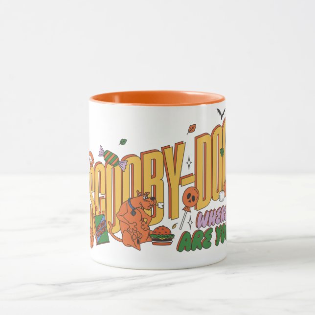 Scooby-Doo Halloween Snack Logo Tasse (Zentrum)