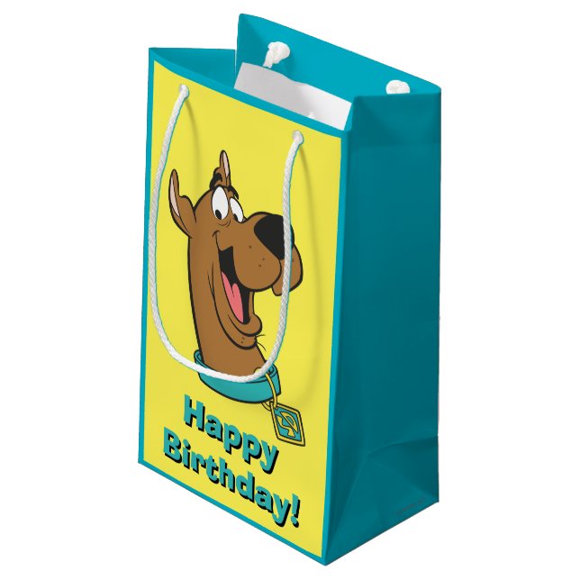 Scooby-Doo Happy Face Kleine Geschenktüte (Rückseite Schrägansicht)