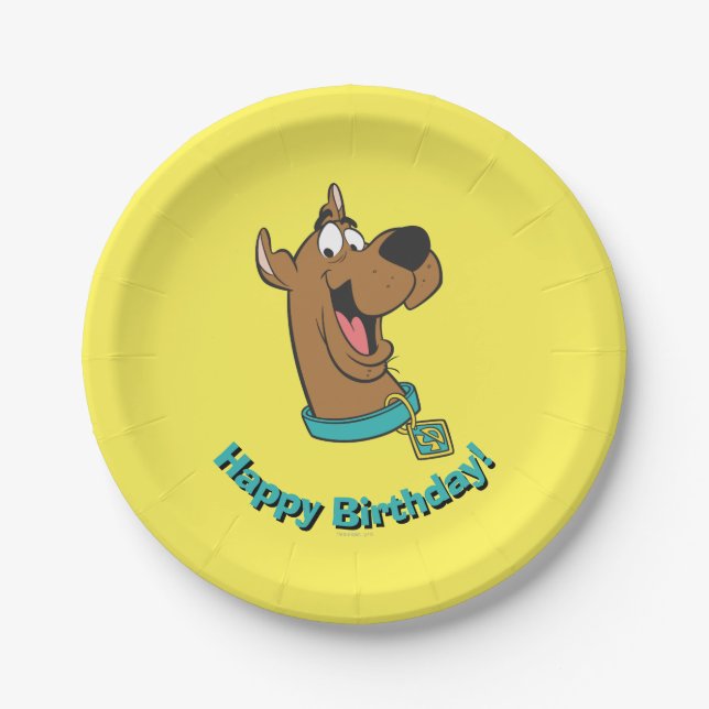 Scooby-Doo Happy Face Pappteller (Vorderseite)