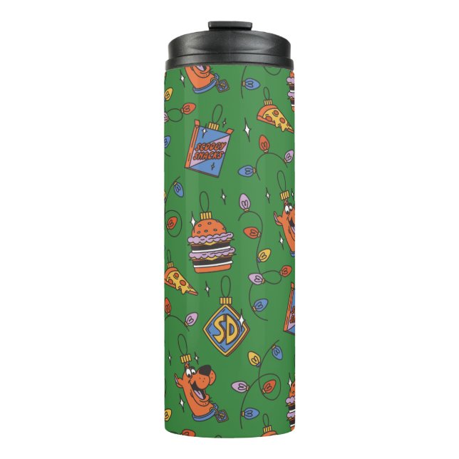 Scooby-Doo Holiday Snack Lichtermuster Thermosbecher (Vorderseite)