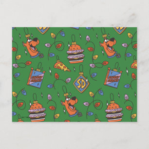 Scooby Doo Holiday Snack Lights Muster Feiertagspostkarte