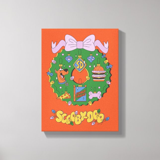 Scooby-Doo Holiday Snack Wreath Graphic Leinwanddruck (Vorderseite)