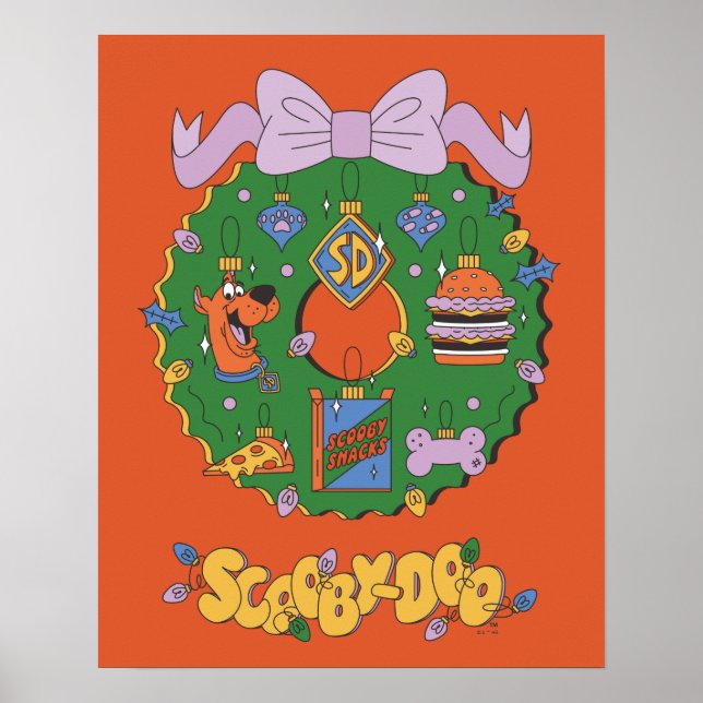 Scooby-Doo Holiday Snack Wreath Graphic Poster (Vorne)
