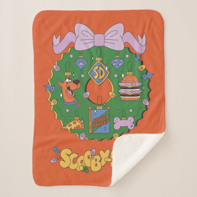 Scooby-Doo Holiday Snack Wreath Graphic Sherpadecke (Vorderseite)