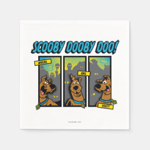 Scooby-Doo, in dem Sie Comic-Platten sind Serviette