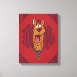 Scooby-Doo, in dem Sie Stammes- Grafik sind Leinwanddruck