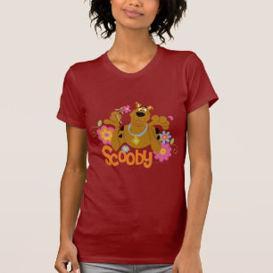 Scooby-Doo in den Blumen T-Shirt