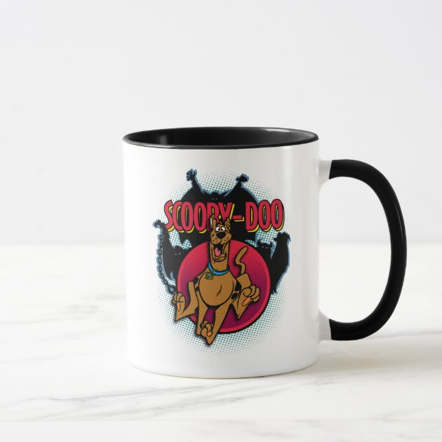 Scooby-Doo läuft von Geistern grafisch Tasse (Rechts)