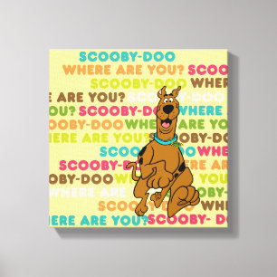 Scooby-Doo läuft "Wo bist du?" Leinwanddruck