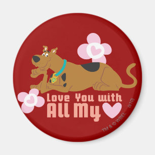 Scooby-Doo "Liebe Sie mit meinem ganzem Herzen " Magnet