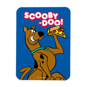 Scooby-Doo mit Pizza-Scheibe Magnet