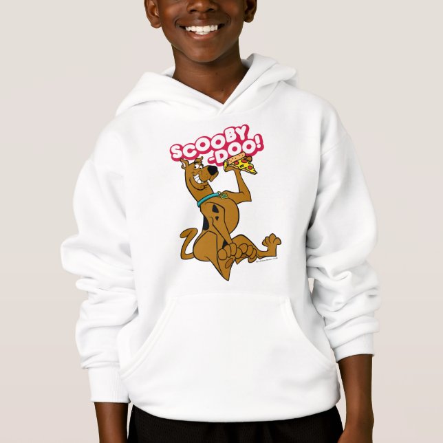 Scooby Doo mit Pizza Slice Hoodie (Vorderseite)