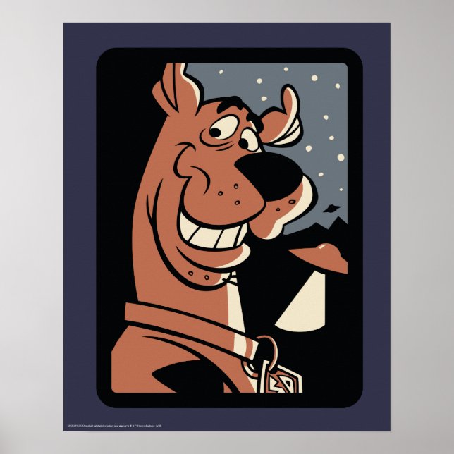 Scooby-Doo mit UFO Poster (Vorne)
