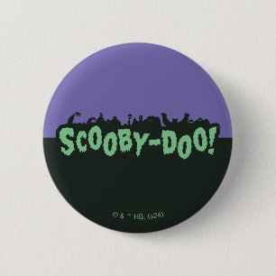 Scooby-Doo! Monster-Silhouette-Logo Button