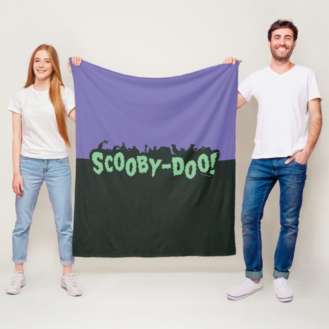 Scooby-Doo! Monster-Silhouette-Logo Fleecedecke (Beispiel)