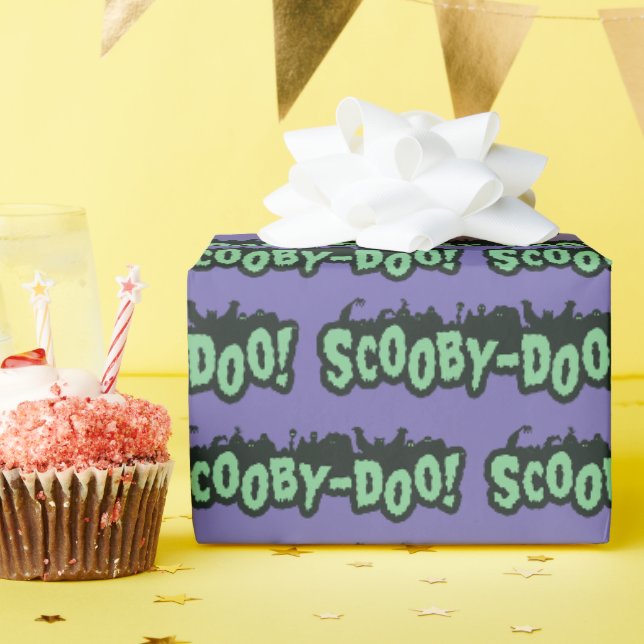Scooby-Doo! Monster-Silhouette-Logo Geschenkpapier (Geburtstagsparty)
