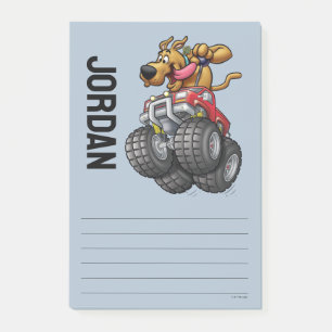 Scooby-Doo Monster Truck Name hinzufügen Post-it Klebezettel