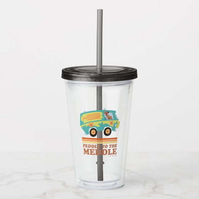 Scooby-Doo Mystery Machine "Peddle to the Meddle" Acryltrinkbecher (Vorderseite)