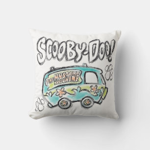 Scooby-Doo Mystery Machine Sketch Kissen