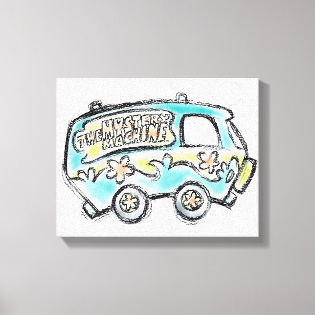 Scooby-Doo | Mystery Machine Sketch Leinwanddruck (Vorderseite)