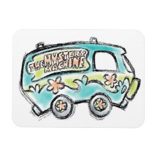 Scooby-Doo Mystery Machine Sketch Magnet