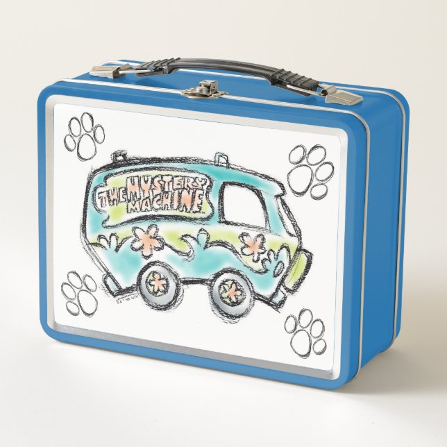 Scooby-Doo | Mystery Machine Sketch Metall Brotdose (Vorderseite)