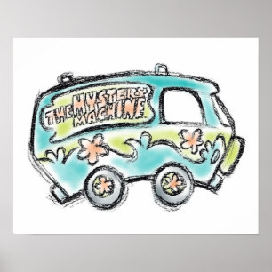 Scooby-Doo Mystery Machine Skizze Poster