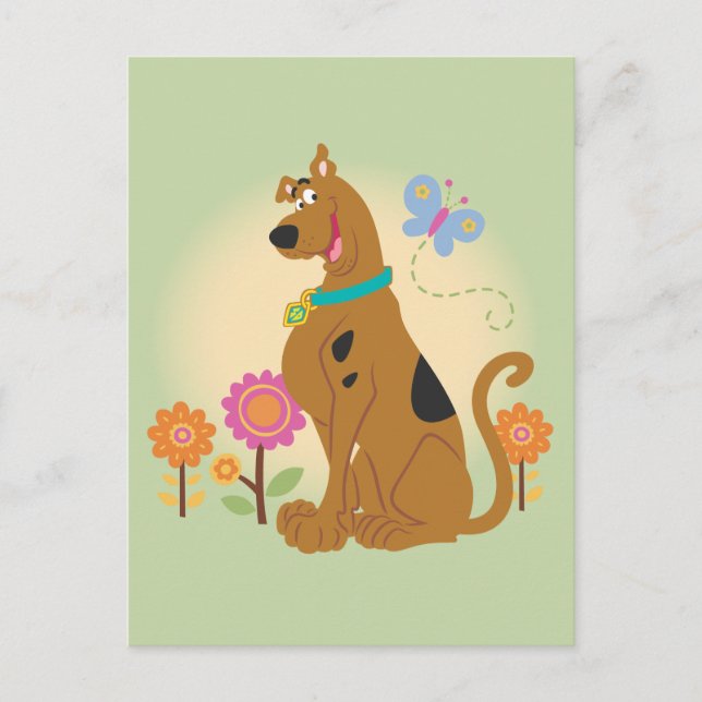 Scooby-Doo nach Butterfly Postkarte (Vorderseite)